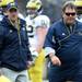 Michigan head coach Brady Hoke during spring practice at Michigan Stadium on Saturday, April 13, 2013. Melanie Maxwell I AnnArbor.com
